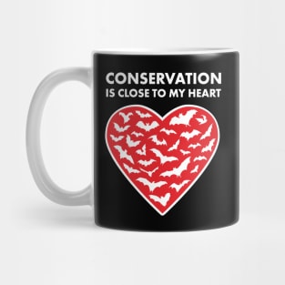 Bats Conservation Heart Mug